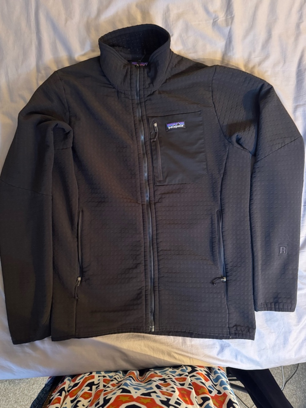 Patagonia Black Lightweight Zip-Up Fleece Jacket